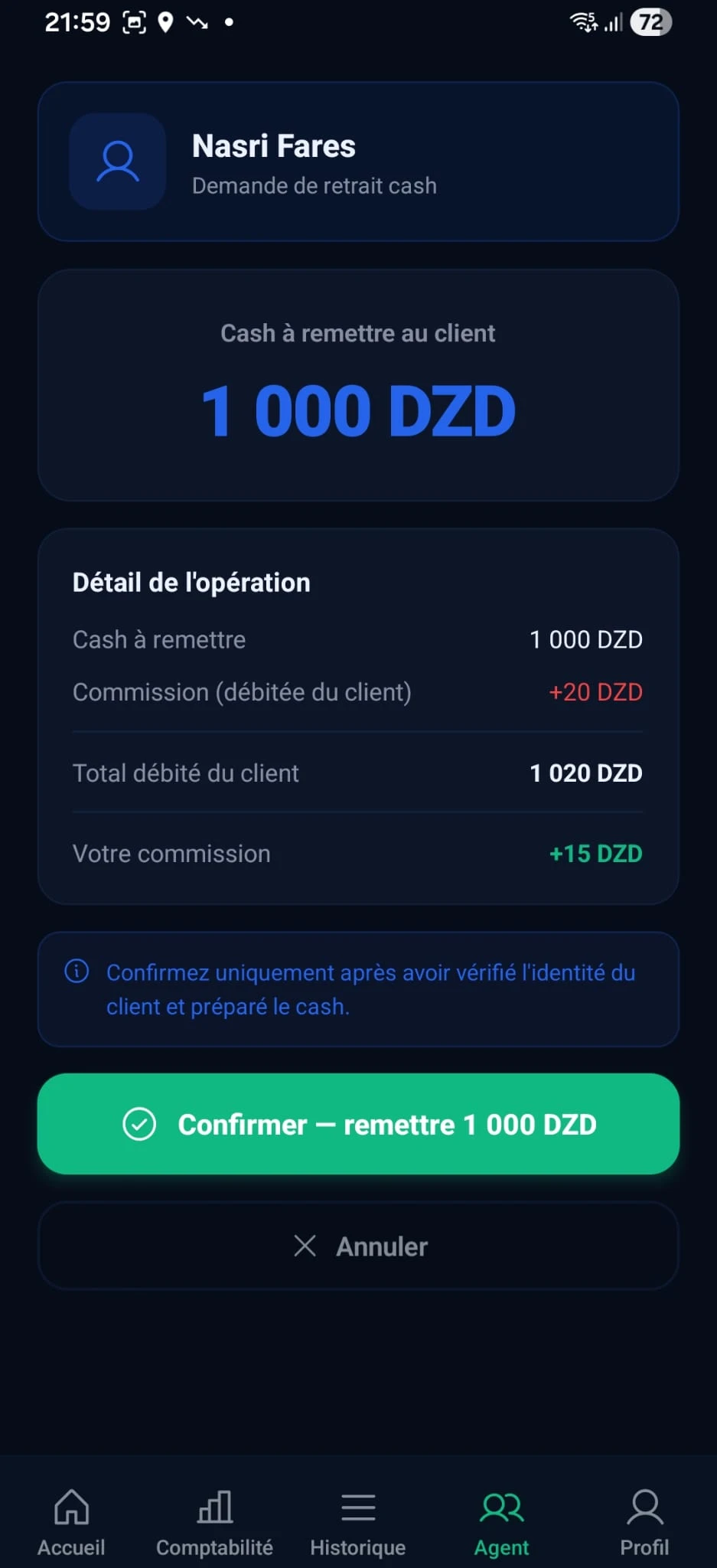 Cash-out