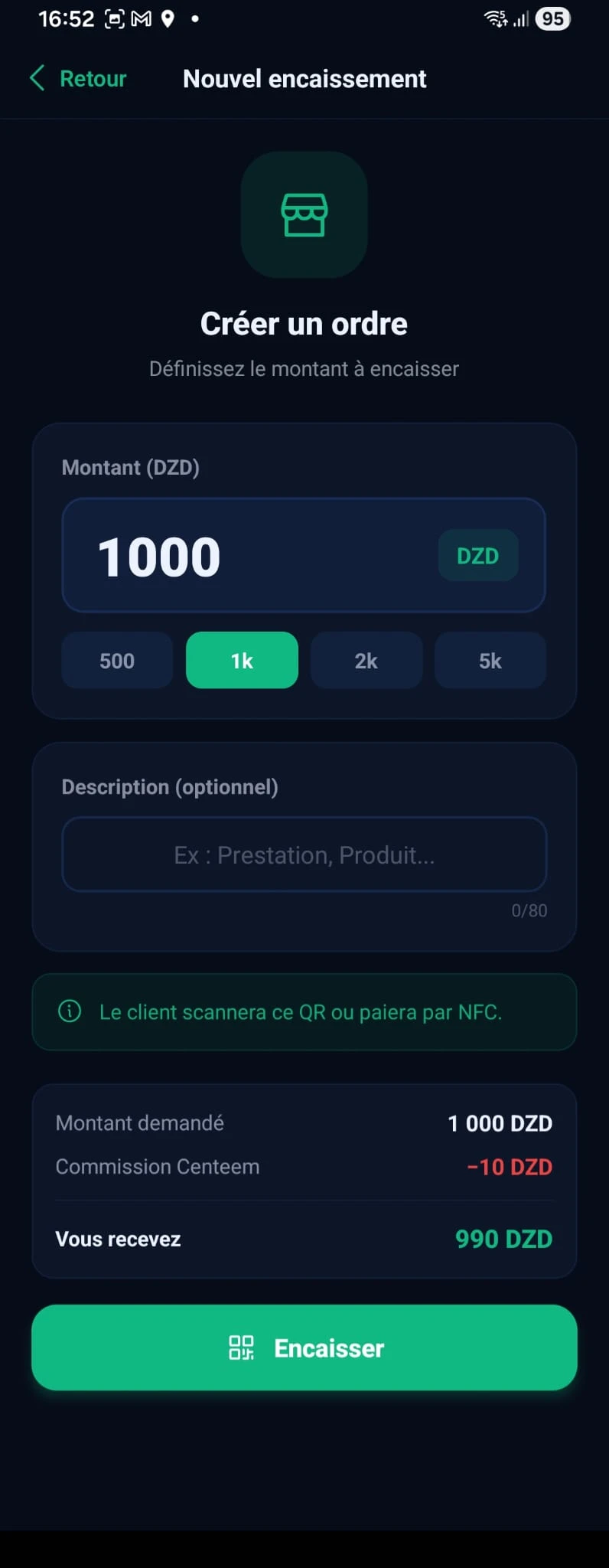 Collect a payment