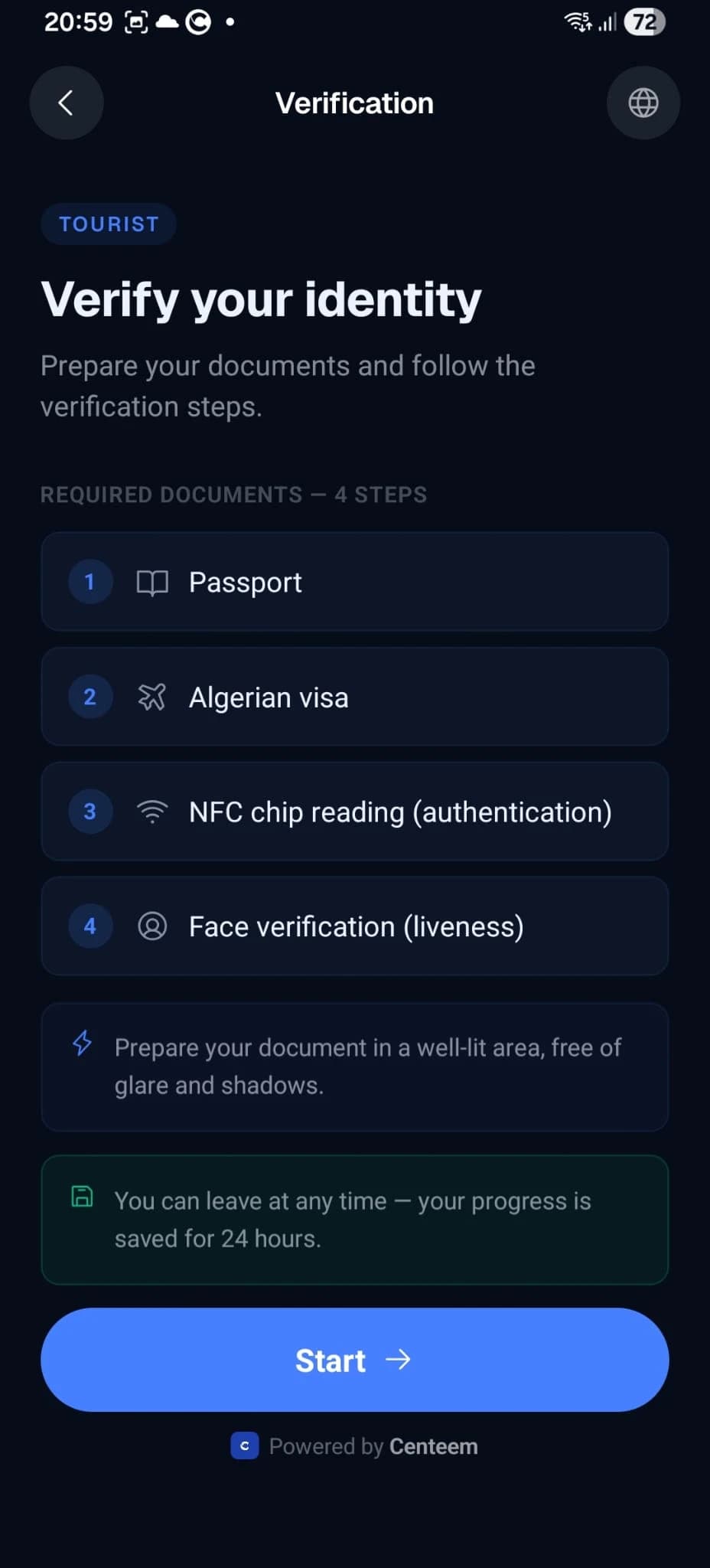 Passport verification